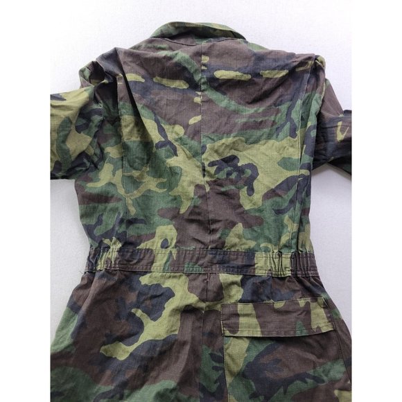Rattlers Brand Men's M (38-40) Camo Coverall One-Piece Hunting Outdoors Military - Picture 13 of 15